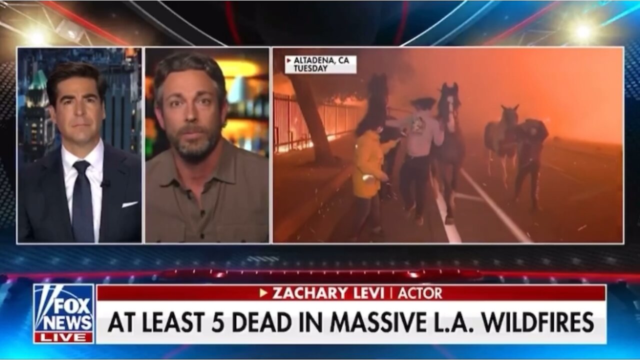 BREAKING: Actor Zachary Levi says Governor Newsom is responsible for California burning