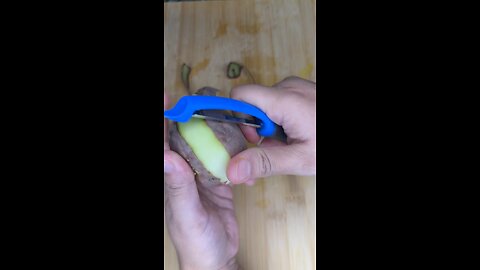Real satisfying potato peeling sound | ASMR