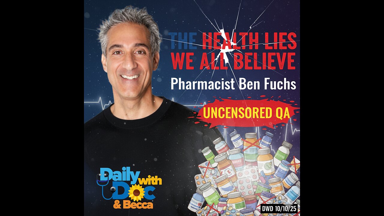 Live NOW❕❗️The Health Lies We All Believe: Pharmacist Ben Fuchs Uncensored Q&A DWD 10/10/25