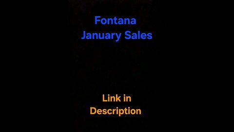 Fontana January Sales 🏢🏘