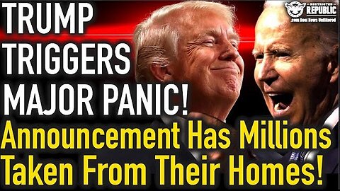 Trump Triggers MAJOR Panic! Announcement Will Have Millions Taken From The Comfort of Their Homes!