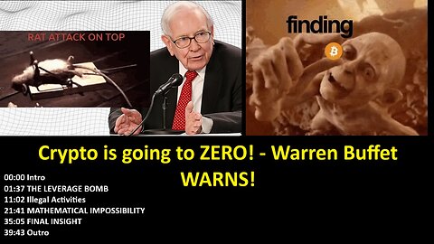 Crypto is going to ZERO! - Warren Buffet WARNS!