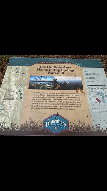 Big Springs Waterfall in GuttenBerg, Ia