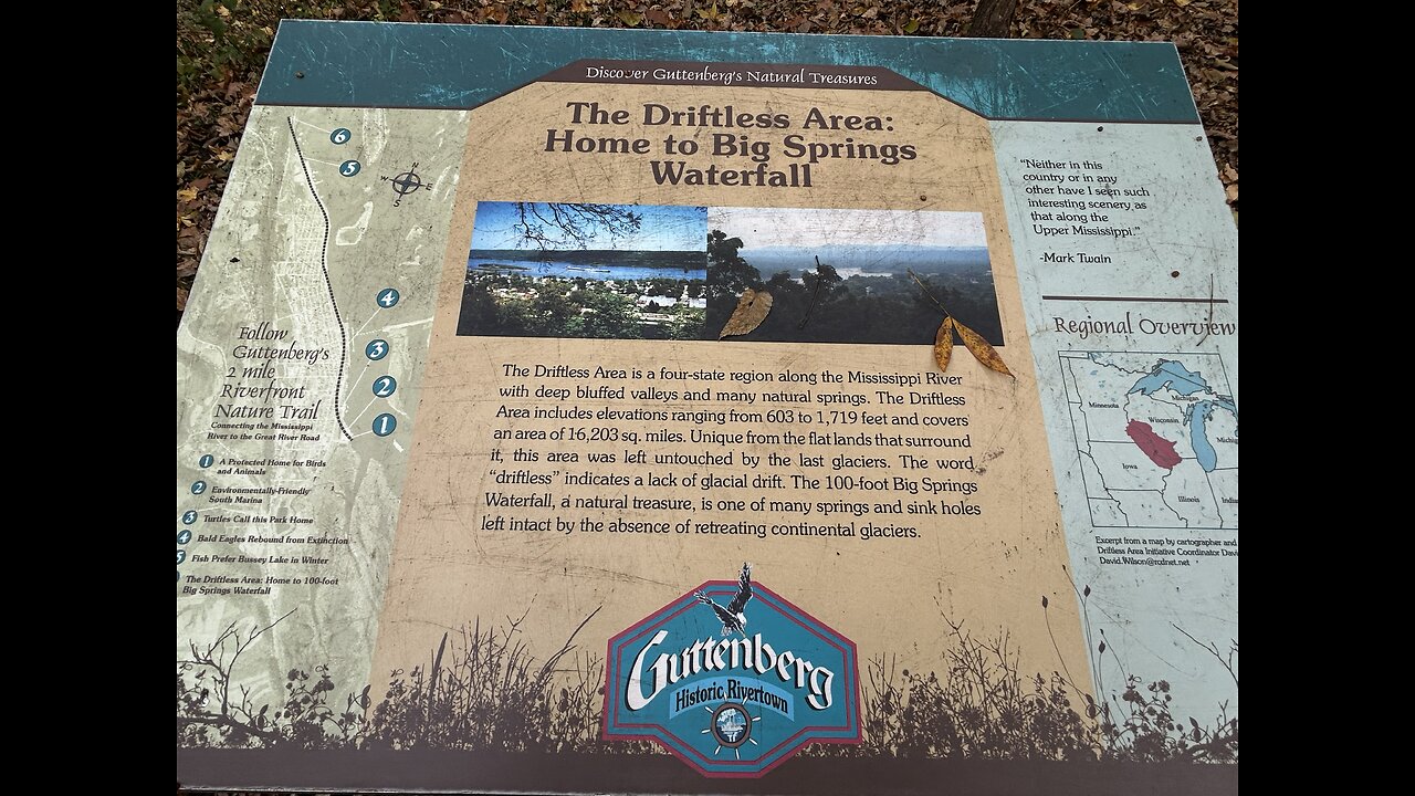 Big Springs Waterfall in GuttenBerg, Ia