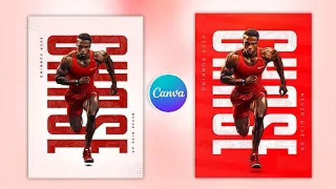 Sports Poster Design in Canva l Canva tutorial l easy canva