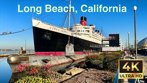 Walking virtual tour in Long Beach , California in 4K | By Aloha Robert