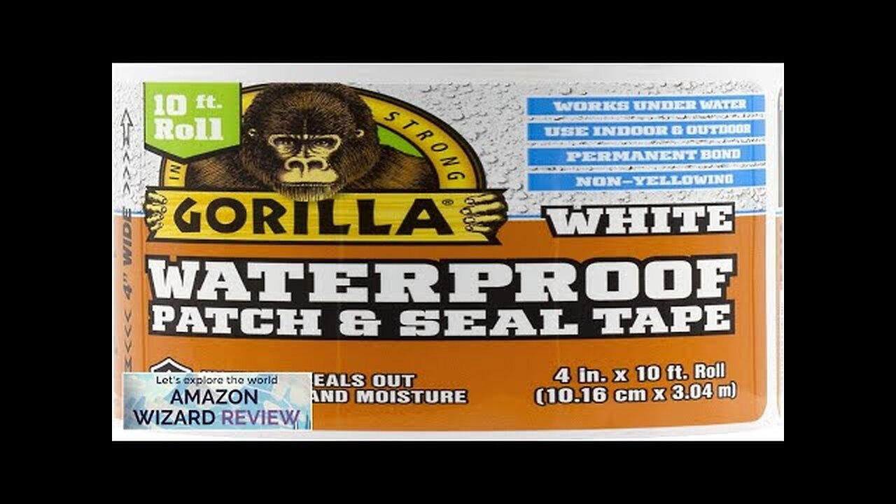 Gorilla Waterproof Patch & Seal Tape 4" x 10' White (Pack Review