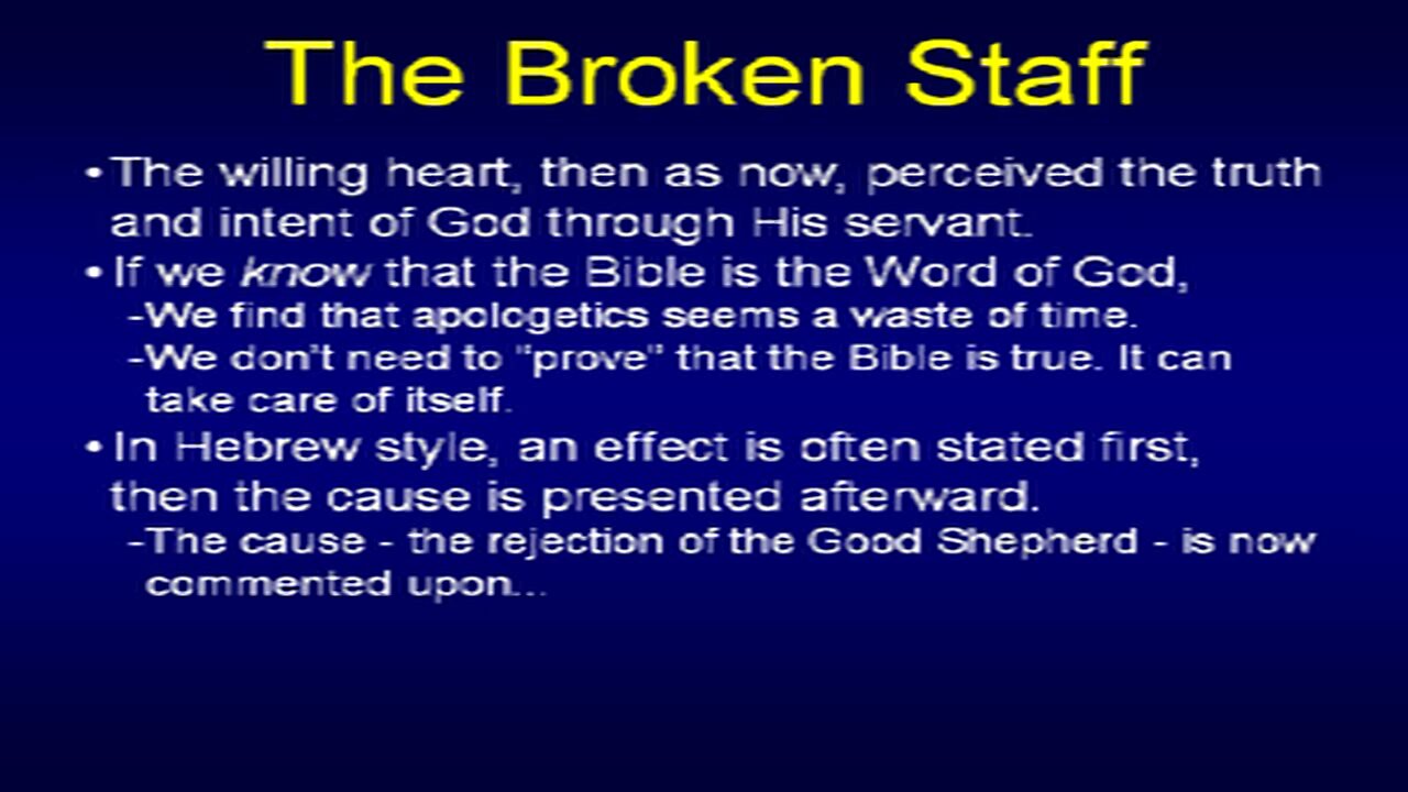 Zechariah by Chuck Missler Lesson 11