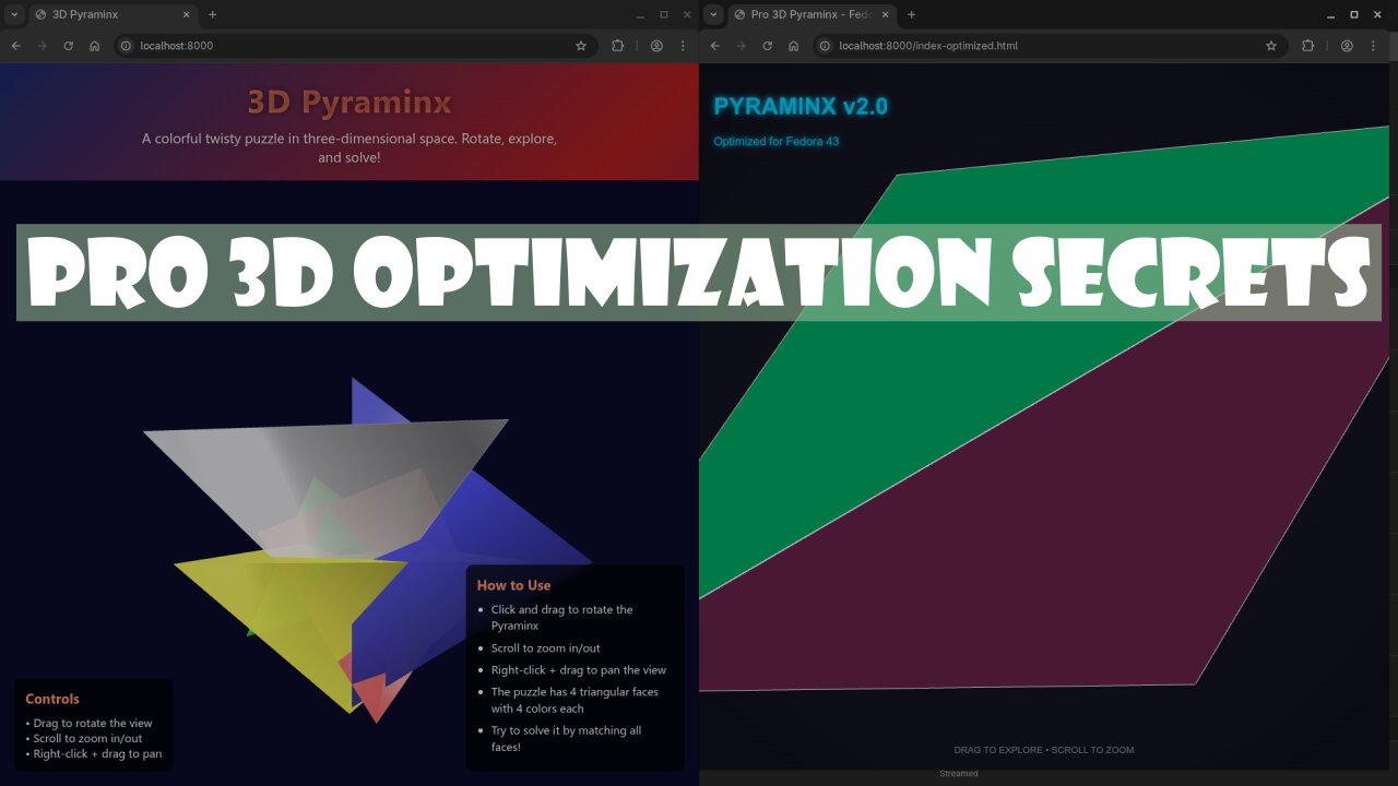 Build a Pro 3D Pyraminx with Three.js and Local AI