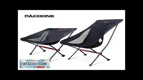 PACOONE Travel Ultralight Folding Chair Detachable Portable Moon Chair Outdoor Camping Review