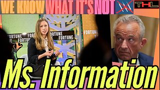 WE KNOW WHAT IT'S NOT | Chelsea Clinton’s Big Pharma Propaganda Podcast Takes On MAHA