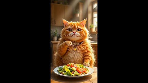 Cat 😺 gets chicken 🍗 feast #3danimation #funny #cartooncat