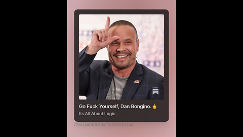 Go Fuck Yourself, Dan Bongino.🖕