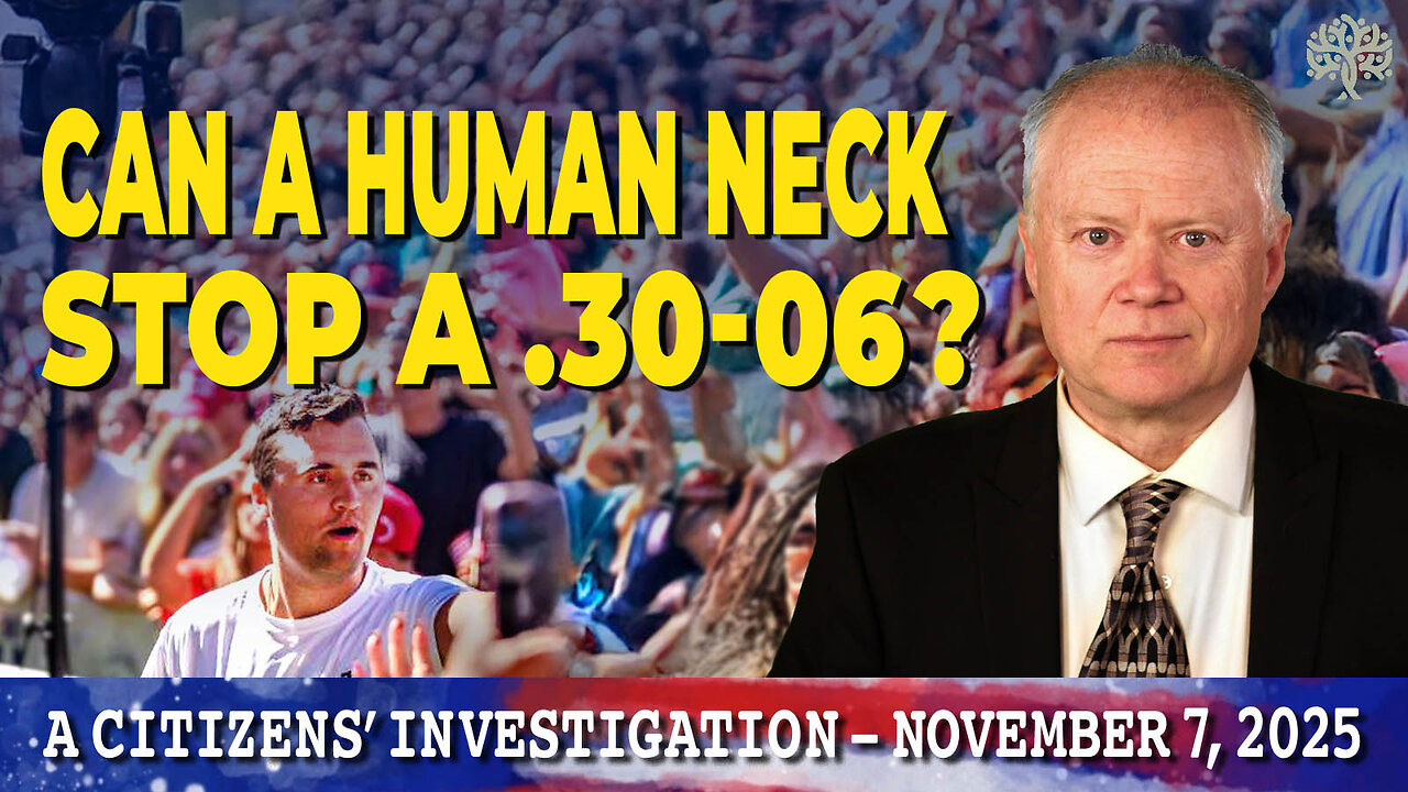 Experimental Proof: Charlie Kirk’s Neck Could *Not* Have Stopped a .30-06 Round