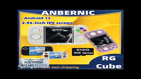 ANBERNIC RG Cube Retro Handheld Game Console Video Game Consoles Android 13 Review