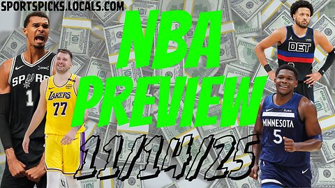 NBA Betting Preview - 11/14/25