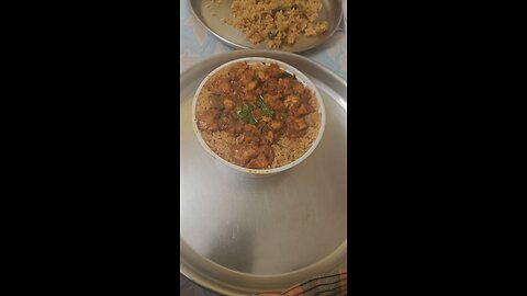 Chicken kabab biryani