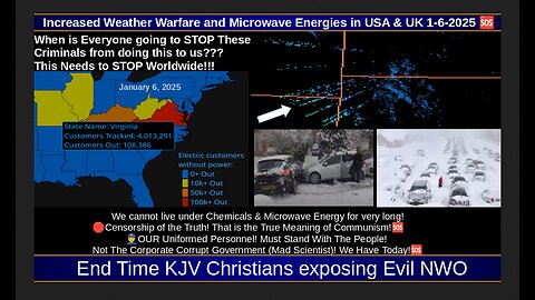 Increased Weather Warfare and Microwave Energies in USA & UK 1-6-2025 🆘