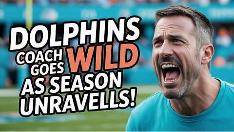 Dolphins Coach Goes WILD On Sideline As Season Unravels!