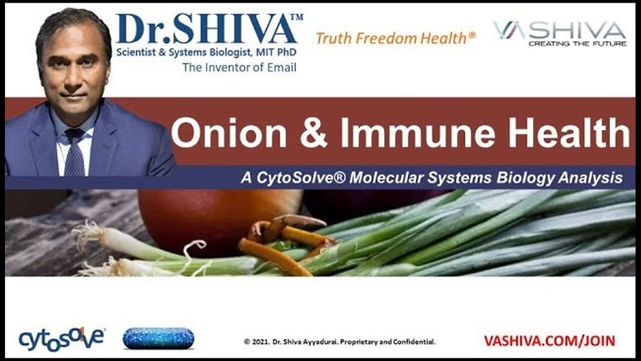 Dr.SHIVA™: Onions on Immune Health @CytoSolve® Systems Analysis(4/21)