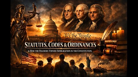 Statutes, Codes & Ordinances & How The Framers Viewed Immigration In The Constitution