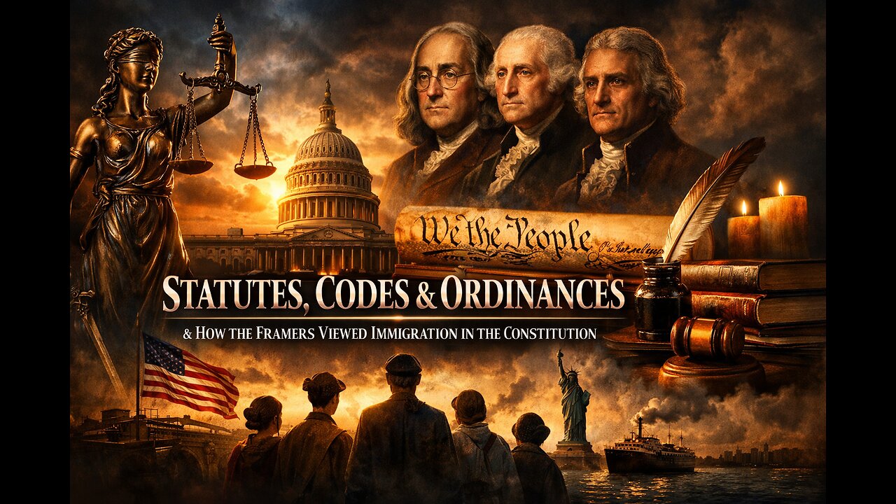 Statutes, Codes & Ordinances & How The Framers Viewed Immigration In The Constitution