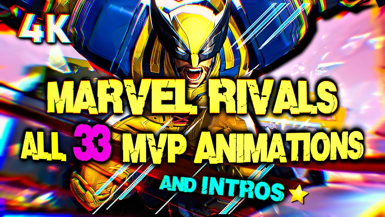 Marvel Rivals - All Character Intros & MVP Animations [4K60FPS ULTRA SETTINGS]