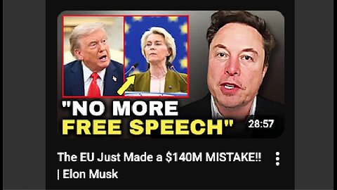 THE EUROPEAN UNION JUST MADE A $140,000.,000. MISTAKE - ELON MUSK
