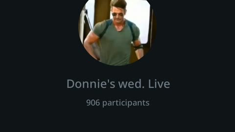 Donnie's wed. Night live