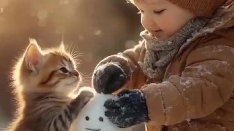 Cats and baby boy beautifull cats and partes love like cats