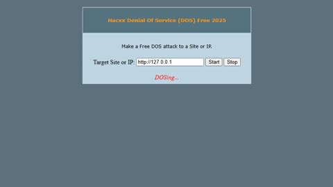 Hacxx Denial Of Service (DOS) Free 2025