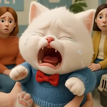 Poor cat doesn't like going to vet 😿 Meow Meow Sad Song #cat #funny #meow