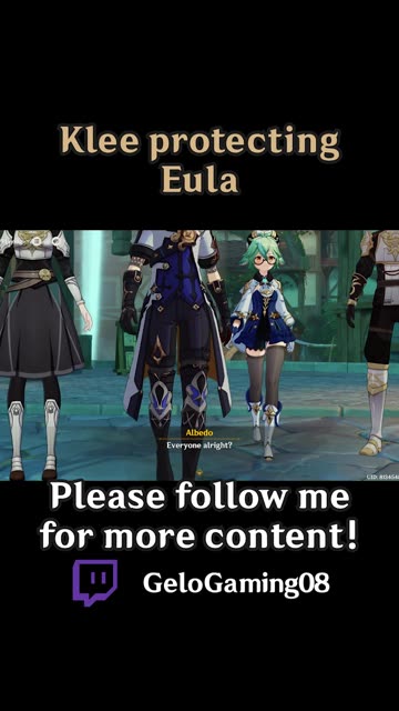 Klee protecting Eula