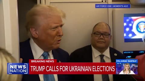 President Trump says it's time for elections in Ukraine