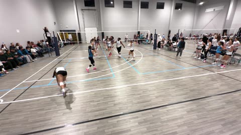 SUVL Mojo Girls 17/18 Tourney - Pool Play Day 1: vs Lunatics 17s - Set 1 of 2