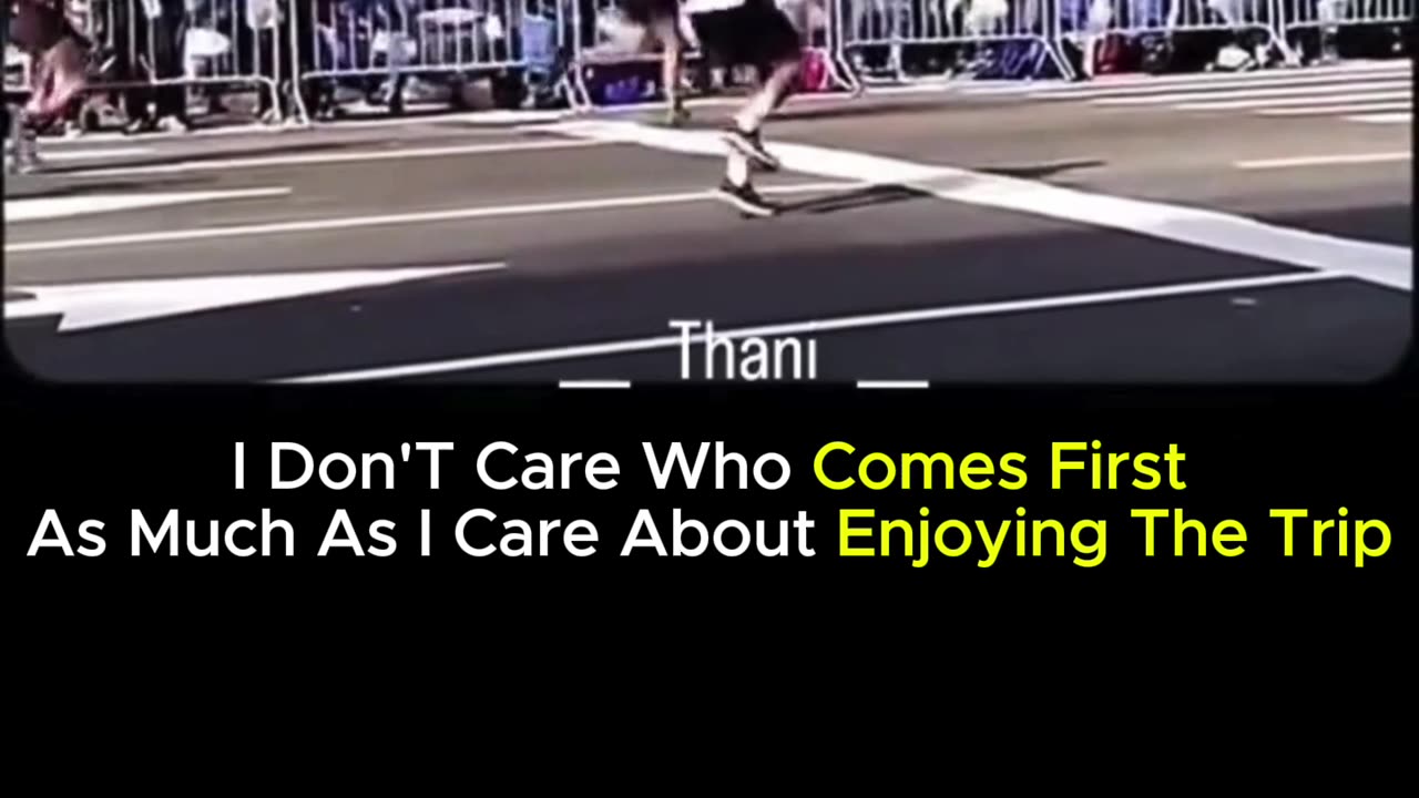 I don't care who comes first, As much as I care about enjoying the trip