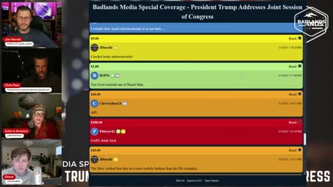 Badlands Media Special Coverage - President Trump Addresses Joint Session of Congress