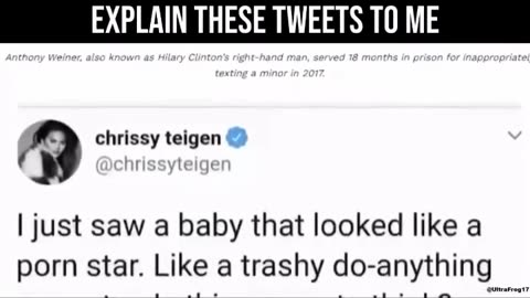 Politics - 2026 Never Forget They Are Pedophiles Hollywierd Chrissy Teigen Deleted Pedo Tweets