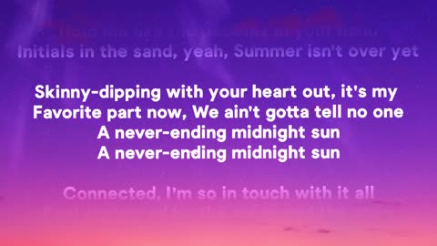 Zara Larsson - Midnight Sun (Lyric Video)