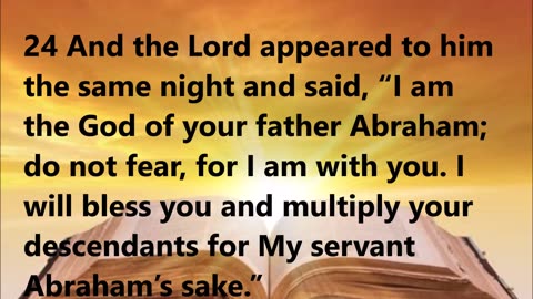 God again confirms His promise to Isaac for Abraham’s sake.
