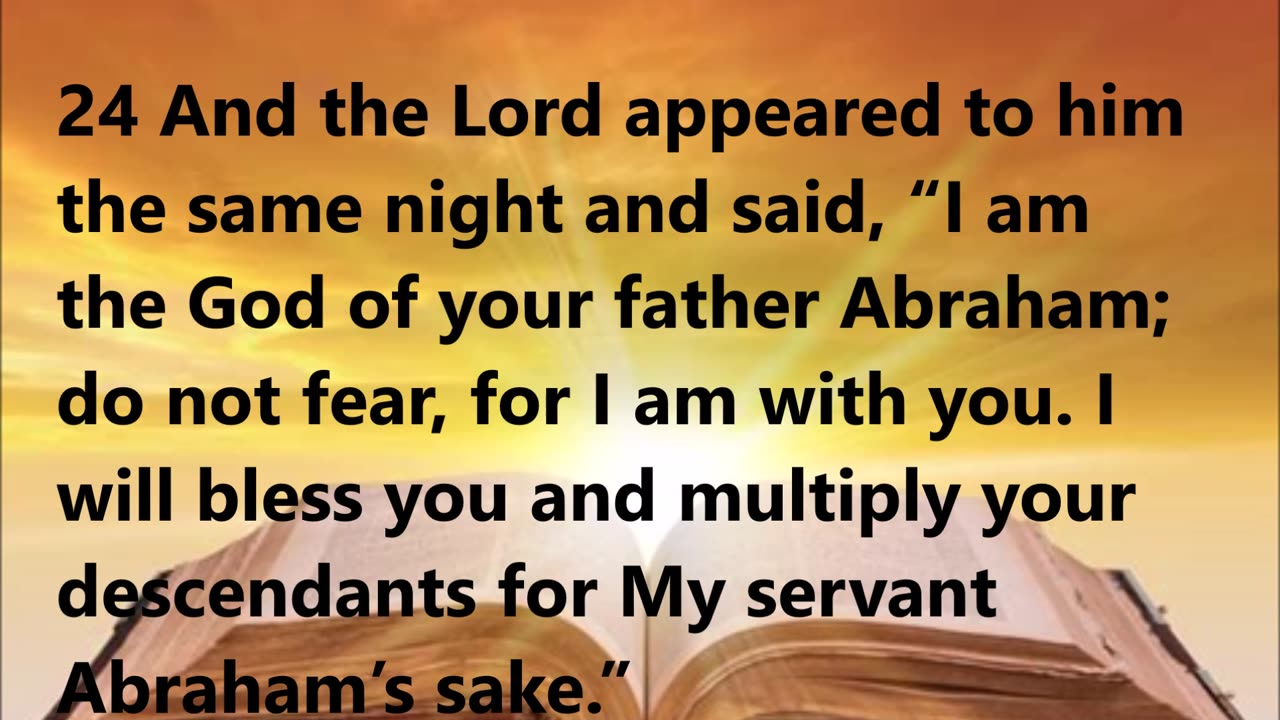 God again confirms His promise to Isaac for Abraham’s sake.