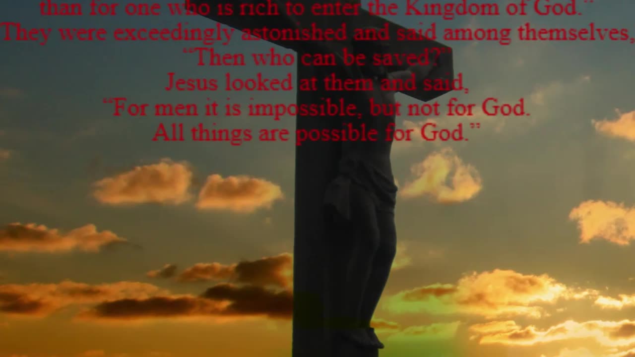 A reading from the Gospel according to Mark, 10:17-27