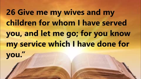 Jacob knows it is time to go back to Canaan