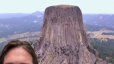 THE DEVIL'S TOWER HAS BEEN SCANNED WITH LIDAR AND APPARENTLY IT IS HOLLOW WITH STRUCTURES INSIDE