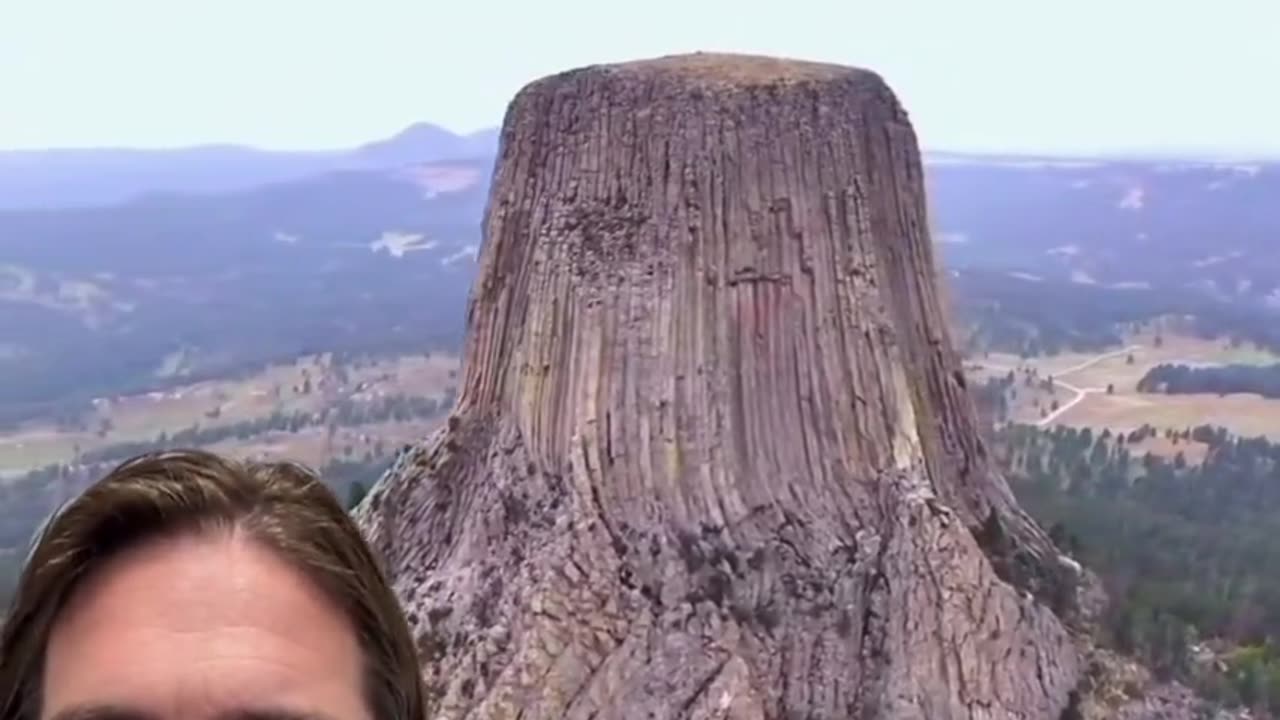 THE DEVIL'S TOWER HAS BEEN SCANNED WITH LIDAR AND APPARENTLY IT IS HOLLOW WITH STRUCTURES INSIDE
