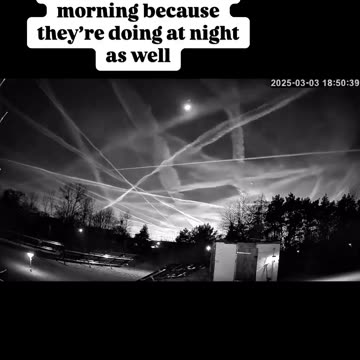 Night-time Chemtrails