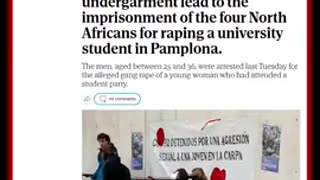 A university student was walking home from an event when she was gang-raped by four Algerian men