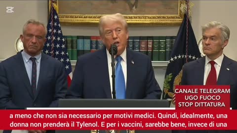 TRUMP ANNUNCIA POSSIBILE CAUSA AUTISMO BAMBINI : leggi descrizione