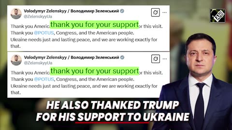 After VP Vance’s ‘no thanks’ jab, President Zelenskyy ‘thanks’ America for their support to Ukraine