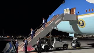 President Donald Trump arrives in Las Vegas